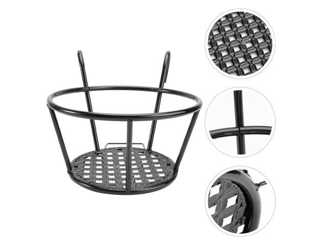 18x165x22cm Succulent Hanging Planter Pot Flowerpot Planter and Geometric Iron Metal Stand (Black)