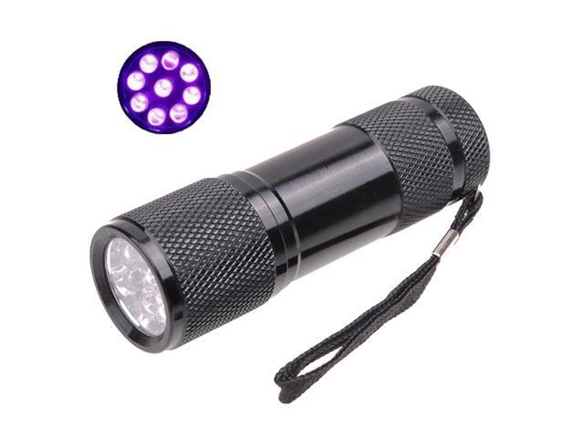 UV 9LED Flashlight Black Light Torch Ultraviolet 395nm LED Light Pet Urine And Stain Detector