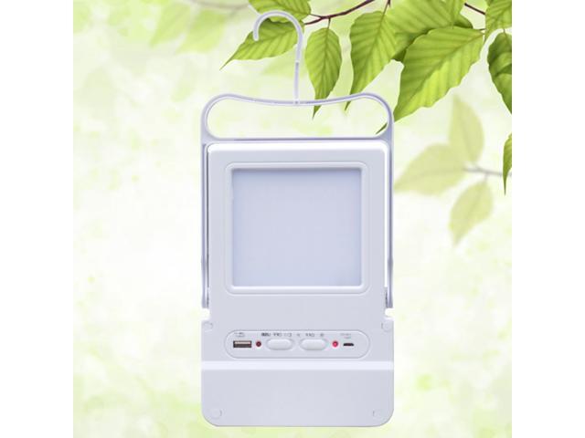 Portable Solar Camping Light Waterproof 23 LED Super Bright Rechargeable Emergency Lamp with USB Charging Port for Camping Garden Pathway Street