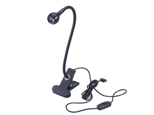 360 Degree Adjustable LED Eye Protection Desk Lamp Holder USB Flexible Neck Headboard Light Reading Book Desk Lamp Reading Clip Lamp with Clip and