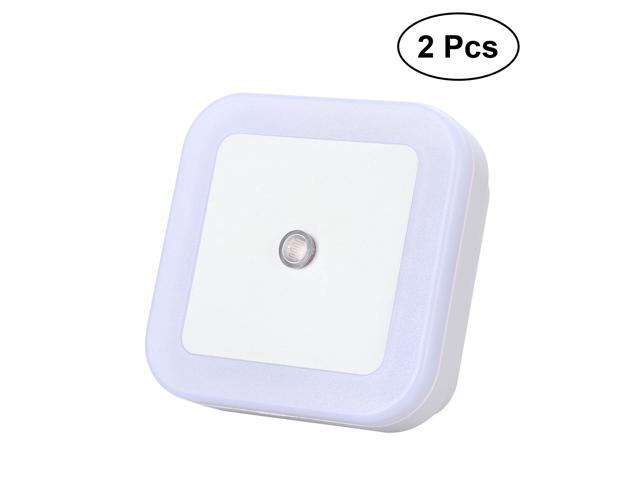 2pcs Plug in LED Night Light with Smart Dusk to Dawn Sensor Energy Efficient Night Lamp for Bedroom Baby Room Kitchen Hallway Stairway with US Plug