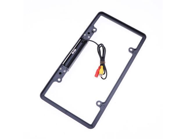 License Plate Frame Backup Camera Rear View Camera 170° Viewing Angle 8 Infrared LED Car License Plate Frame Mount Waterproof High Sensitive