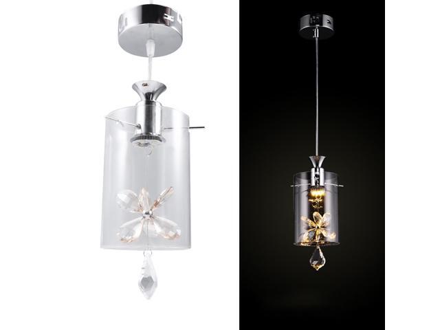 Modern Flower Crystal Pendant Lights Hanging Lamp Crystal Lighting Fixture For Dining Bedroom