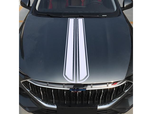 1pc Car Bonnet Sticker Vehicle Hood Sticker Waterproof Automobile Stickers