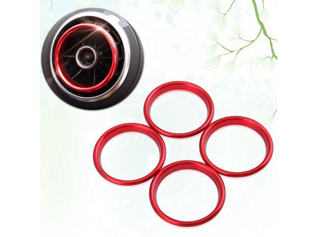 Car Air Conditioner Air Outlet Decor Frame Cover Trim Sticker for Audi A3 (Red)