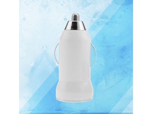 Bullet Head Single USB Car Charger Fast Charge for Mobile Phone Universal Power Charging Adapter (White)