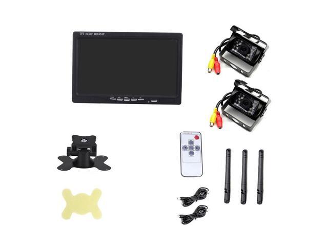 Wireless Waterproof Vehicle Backup Camera Kit 7' HD Car Rear View Monitor Back Up Camera for RV Truck Trailer Camper Motorhome