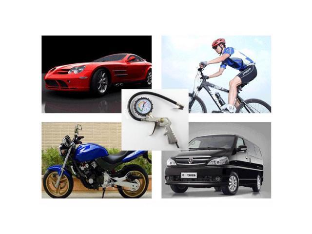 Multi-functional Tire Pressure Meter Air Inflator Decompression Tool for Truck Motorcycle Car