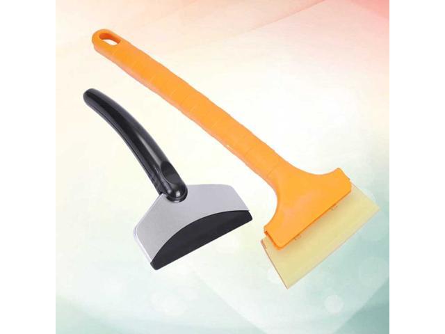 2pcs Stainless Steel Snow Shovel Ice Scraper Removal Snow Brush for Car Windscreen Cleaning Tool