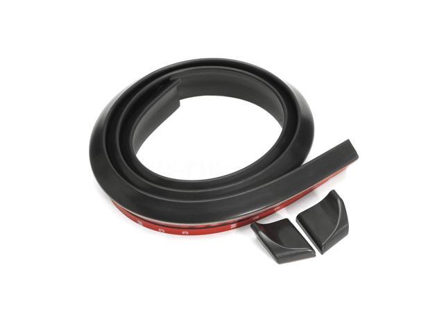 15M Universal Black Auto Anti-scratch Rubber Rear Bumper Lip Splitter Spoiler Body Trim Side Skirt Bumper Protector for Car/Truck/ SUV