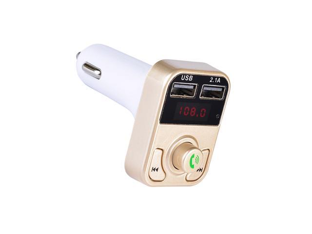 Wireless Car Kit Handsfree Call FM Radio Transmitter Car Audio Adapter MP3 Music Player Dual USB Fast Car Charger Supports USB U Disk TF Card AUX