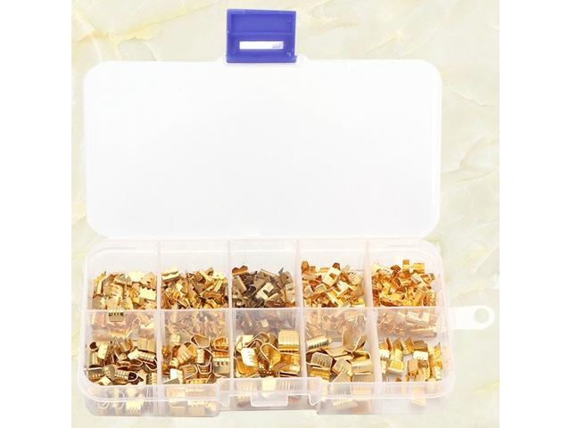 1 Box of 445pcs Terminals U Shaped Copper Buckle Car Auto Electrical Wire Connectors