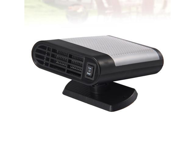 Mini 12V Car Defroster Heater Electric Vehicle Heating Fan Windshield Demister Defroster (Black)