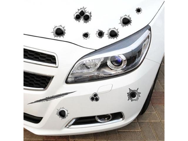 Car Decoration Stickers Scratches Cover Creative Personality Waterproof Pull Stickers Bullet Hole Car Stickers