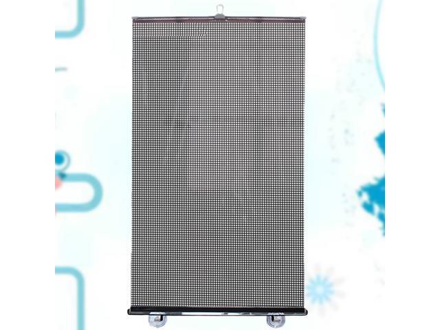 Car Automatic Rewinding Sunshade Car Side Window Block Sunshade Window Sunshades 40x60cm (Black Net Dot)