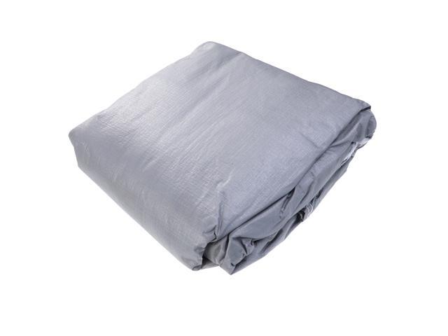 Universal Half Car Snow Ice Waterproof Sun UV Rain Shade Cover Outdoor Protector for 5 Seat (Silver)