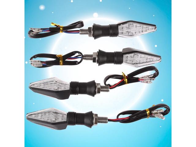 4 Pcs Motorcycle Bike LED Turn Signal Light Indicator for SUVs SUZUKI Grand YAMAHA Yellow Light