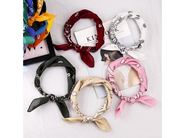 6pcs Hip-hop Head Wraps Fashion Printing Kerchief DIY Fixing Headbands Sports Hair Band for Men Women