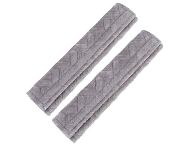 1 Pair Auto Car Seat Belt Covers Seat Shoulder Pads Cushions Breathable Seat Belt Strap Covers for Decoration Protection (Black)