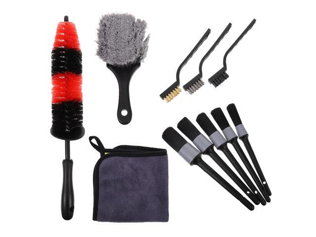 1 Set/11pcs Durable Efficient Professional Cleaning Tool Wheel Tire Brush Car Wash Kit