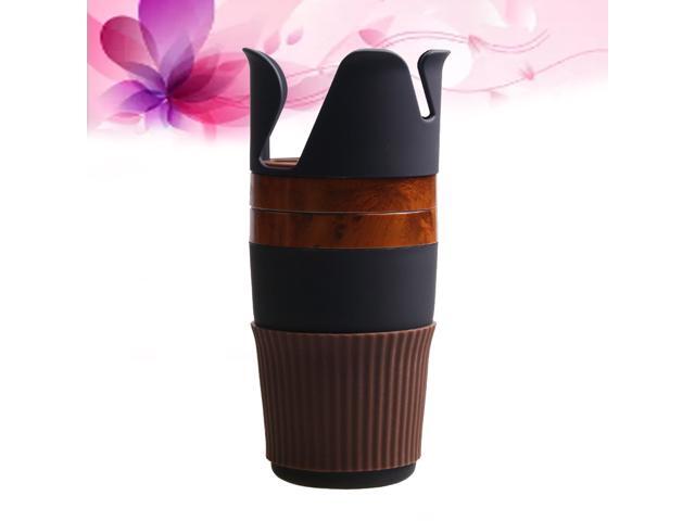 Multifunction Magic Car Cup Hoder Auto Inner Bottle Drink Stand Mobile Phone Holder (Walnut Color)