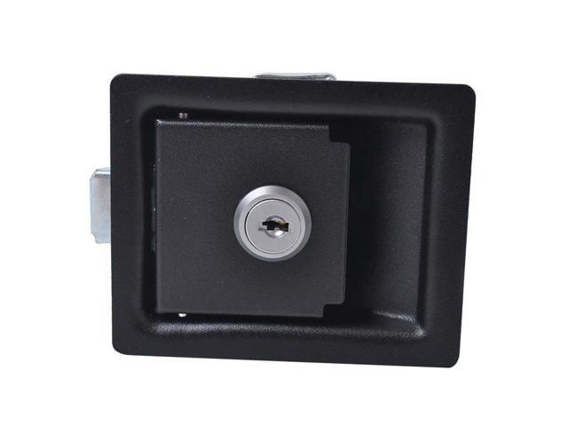 Trailer Tool Box Lock Anti-theft Paddle Handle Lock Caravan Trailer Accessories (Black)