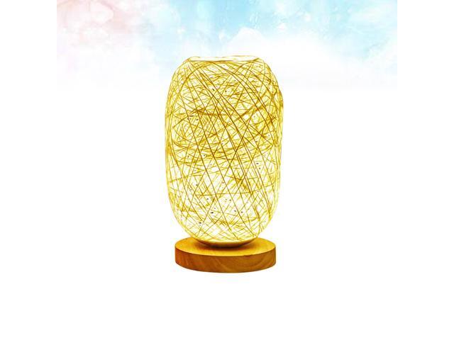 LED Rattan Ball LED Adjustable Lights USB Decorative Fairy Lights for Dating Wedding Birthday Home Decor(Yellow)