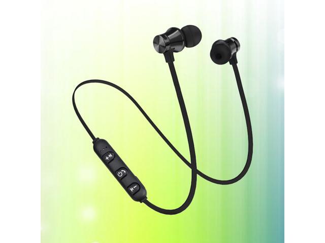 41 Headset Handsfree Wireless Earbuds Earphones Noise Canceling Stereo In Ear Bass Sport Magnet Absorption Headphones (Black)