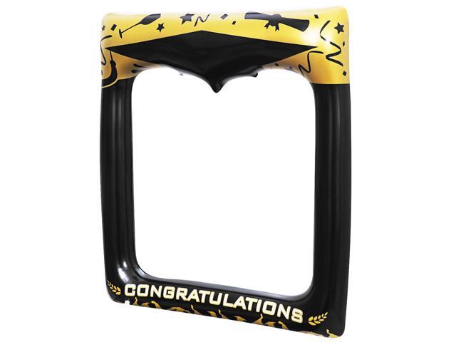 Amosfun 1PC Inflatable Picture Frame Blow Up Photo Booth Props Graduation Decoration Accessory for Graduation Party Wedding Party 72 x 61cm