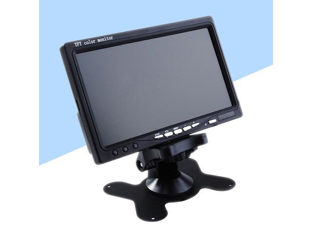 7' TFT LCD Backlight Color Mirror Monitor for Car Reverse Rear View Backup Camera Car DVD Serveillance Camera (Black)