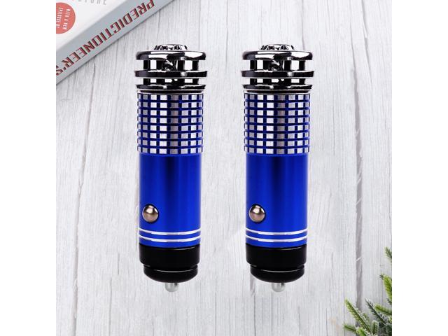 2Pcs Professional Car Air Humidifier Portable Miniature Air Purifier for Automobile Office Desktop (Blue)