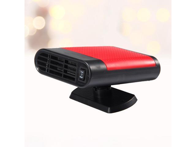 Mini 12V Car Defroster Heater Electric Vehicle Heating Fan Windshield Demister Defroster (Black)
