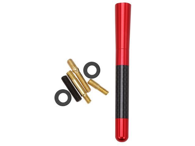 12cm Aluminum Alloy Car Modified Parts Sturdy Car Decoration Universal Roof Antenna Modified Antenna Off-Road Vehicle Antenna (Silver)