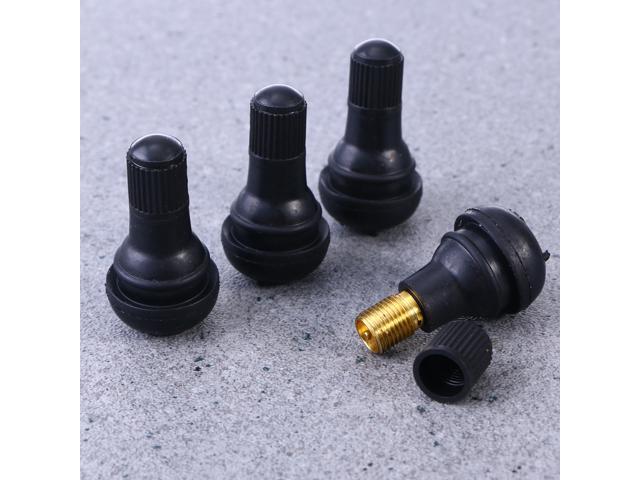 12 Pcs Black TR-412 Rubber Snap-in Valve Stems Tire Tyre Valve Stems