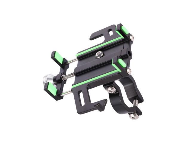 Car Mobile Phone Case Base Bracket Aluminium Alloy Adjustment Desktop Phone Holder Compatible for Car Motorbike(Black)