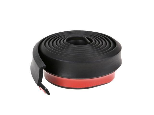 Roll Car Front Bumpers Door Side Protector Scratch-resistant Rubber Automobile Bar Decoration of Anti-collision Strip Carbon Fiber 25M (Black)