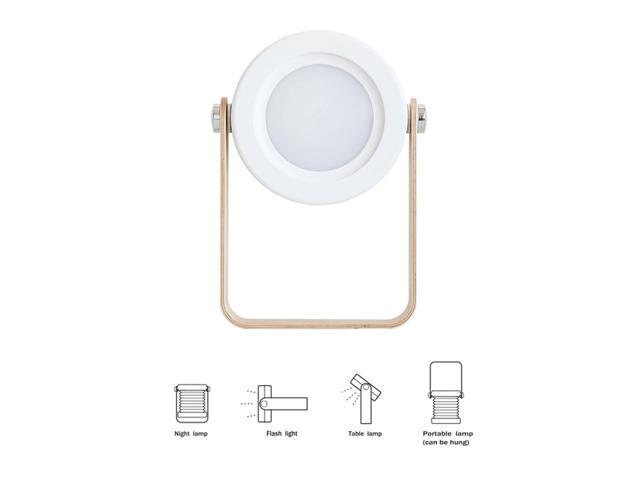 Creative Portable Lantern Multi-function Desktop LED Night Light Emergency Light Home Decorative Table Lamp (White)