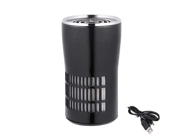 Negative Ion Car Air Purifier Portable Small PM25 Formaldehyde Removal Air Purifier for Car Home (White)