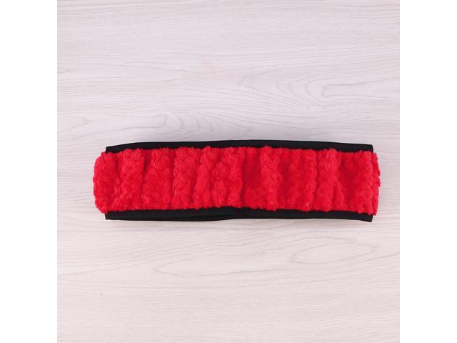 Car Steering Wheel Cover Antiskid Four Seasons Elastic Band for Diameter 36-38CM Steering Wheel Car (Rosy)