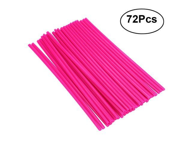 72pcs Spoke Skins Covers Motorcycle Motocross Dirt Bike Off-Road Wheel Rim Spoke Wraps Decor Protector Kit (Blue)