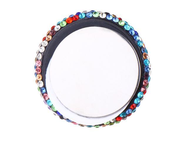Air Vent Phone Holder Magnetic Suction Rhinestone Phone Stand Accessory for Car Use (White)