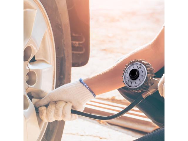 Torque Gauge Wrench Adjustable Drive Torque Angle Gauge Auto Garage Tool Hand Tools Wrench for Home Shop DIY Repair (Silver Square Hole)