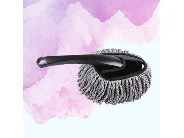Car Wash Cleaning Brush Microfiber Dusting Tool Duster Mop Home Cleaning For Car Seat Wheel Window Cleaning(Grey)