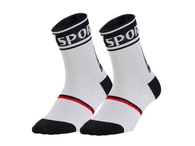 1 Pair Unisex Sports Mid-stocking Athletic Basketball Socks Nylon Socks