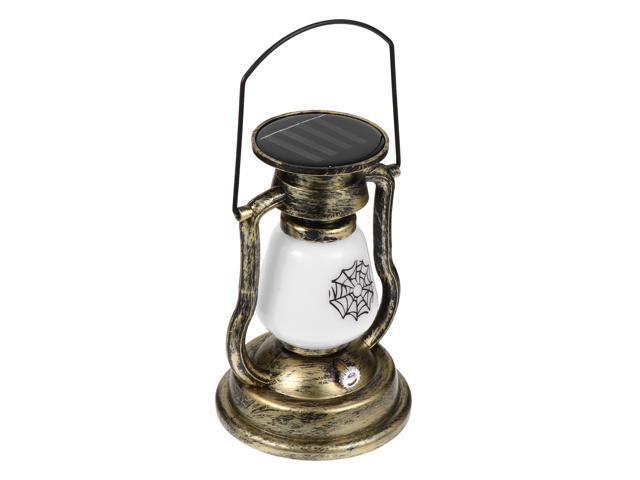 Decorative Solar Kerosene Lamp Halloween Handheld Lantern Outdoor Lamp Ornament