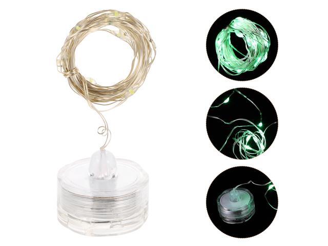 6Pcs Submersible String Lights Copper Wire Diving Lamp LED Button Battery Light