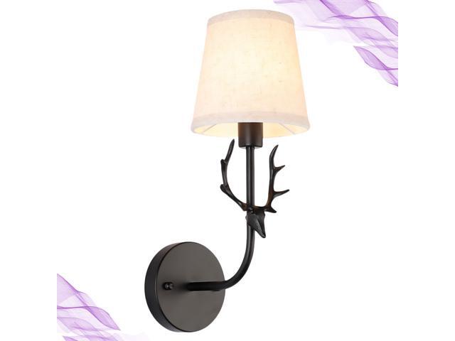 1Pc Deer Horn Resin Artistic Lamp for Home Bedroom Ornamental Lamp