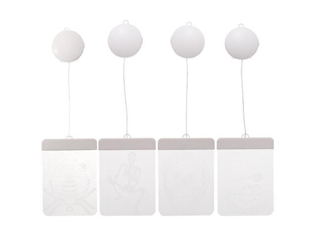 4pcs Halloween Theme Atmosphere Light Party Halloween Battery Powered Atmosphere Lamp