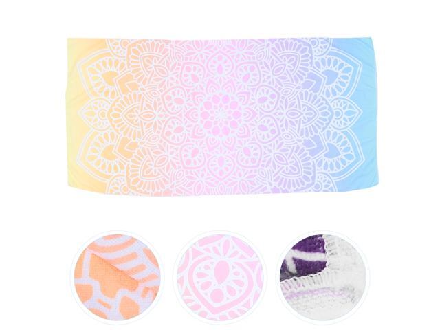 1Pc Useful Portable Swimming Pool Towel Quick Dry Mat Superfine Fiber Towel