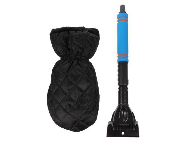1 Set Ice Shovel Glove and Brush Telescopic Handheld Ice Scraper Snow Cleaner